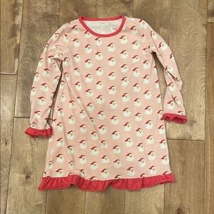 Little girls Pink Santa Nightgown